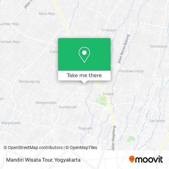 Mandiri Wisata Tour map