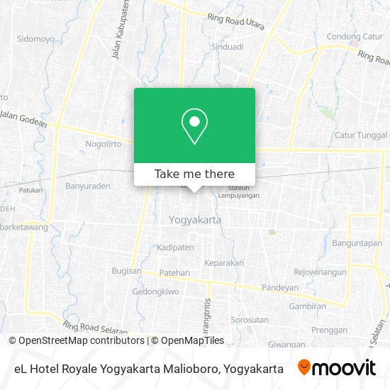 eL Hotel Royale Yogyakarta Malioboro map