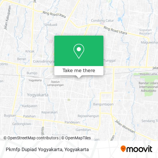 Pkmfp Dupiad Yogyakarta map