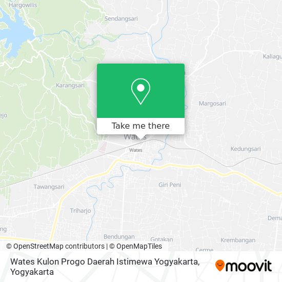 Wates Kulon Progo Daerah Istimewa Yogyakarta map