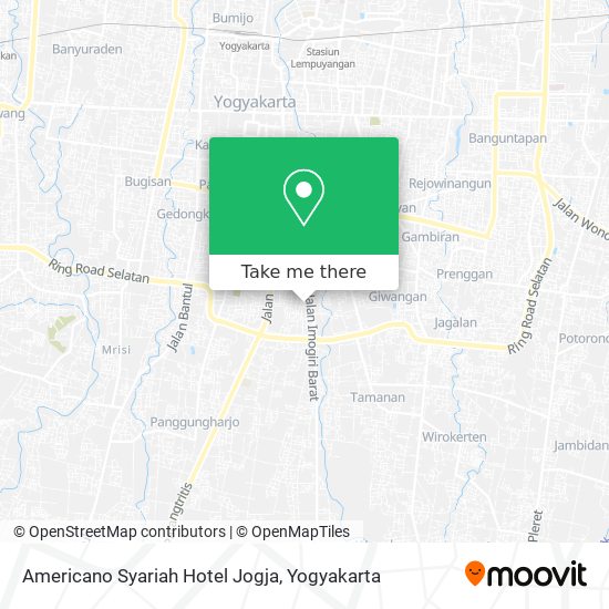 Americano Syariah Hotel Jogja map