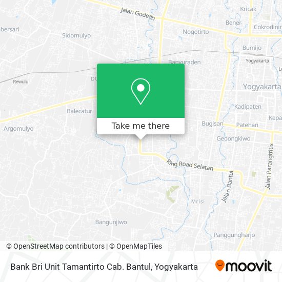 Bank Bri Unit Tamantirto Cab. Bantul map