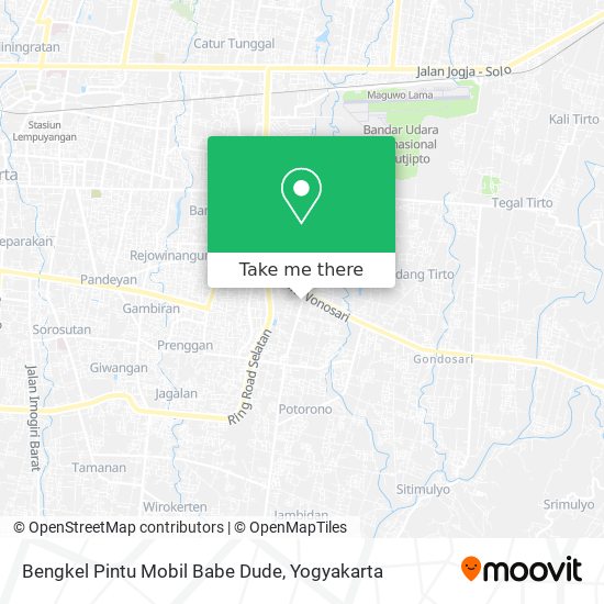 Bengkel Pintu Mobil Babe Dude map