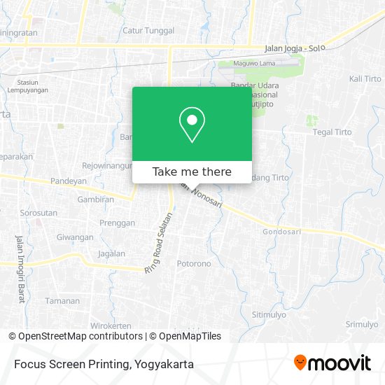 Focus Screen Printing map