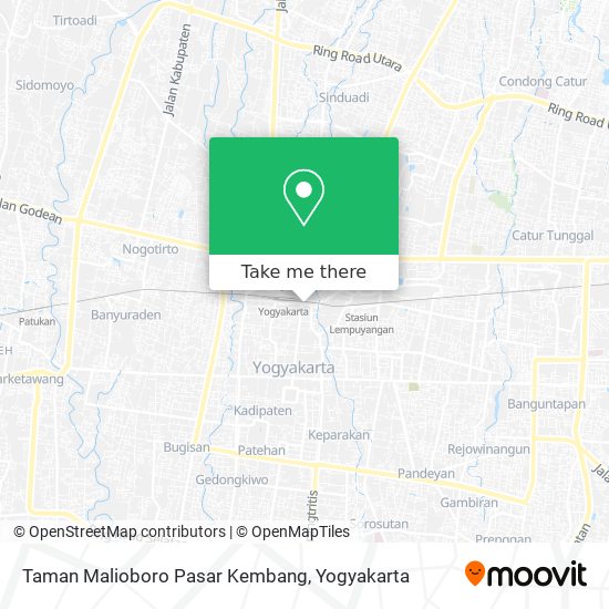 Taman Malioboro Pasar Kembang map