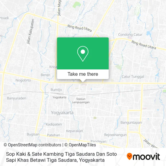 Sop Kaki & Sate Kambing Tiga Saudara Dan Soto Sapi Khas Betawi Tiga Saudara map