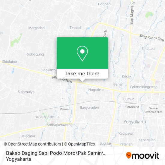 Bakso Daging Sapi Podo Moro\Pak Samin\ map