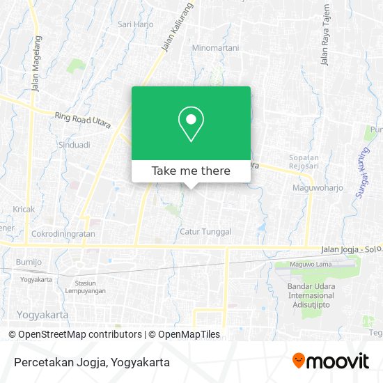 Percetakan Jogja map