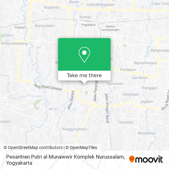 Pesantren Putri al Munawwir Komplek Nurussalam map