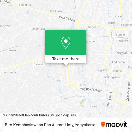 Biro Kemahasiswaan Dan Alumni Umy map