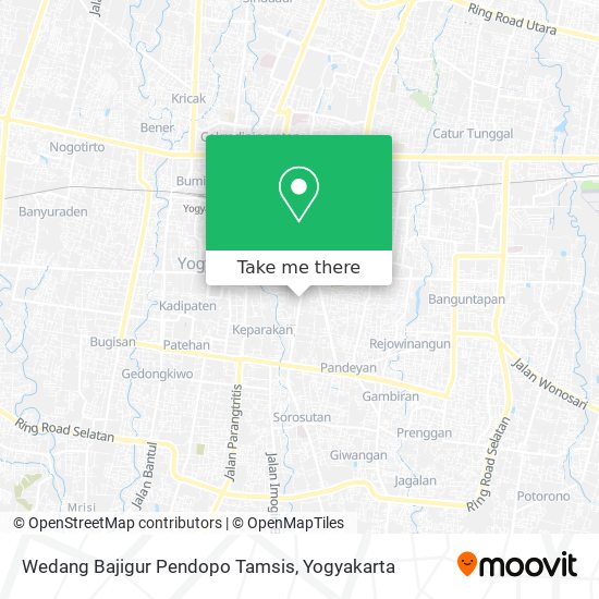 Wedang Bajigur Pendopo Tamsis map