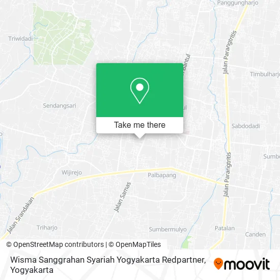 Wisma Sanggrahan Syariah Yogyakarta Redpartner map