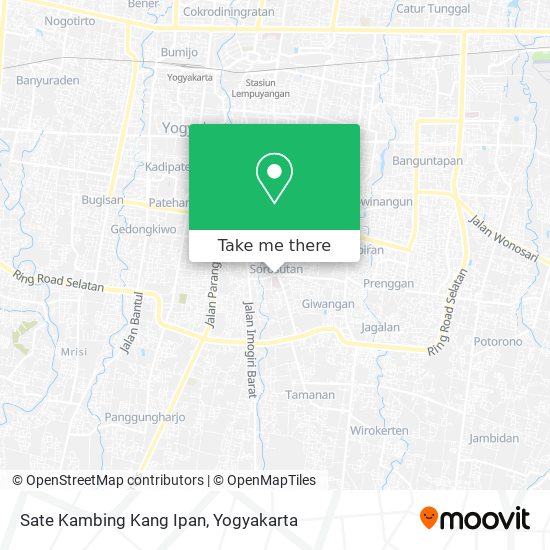 Sate Kambing Kang Ipan map