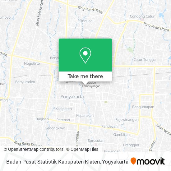 Badan Pusat Statistik Kabupaten Klaten map