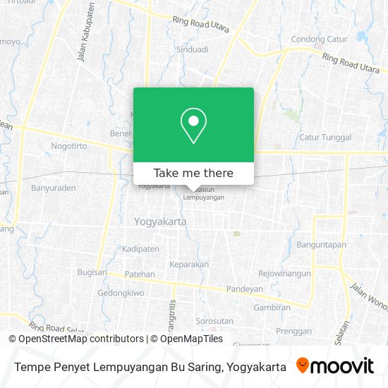 Tempe Penyet Lempuyangan Bu Saring map