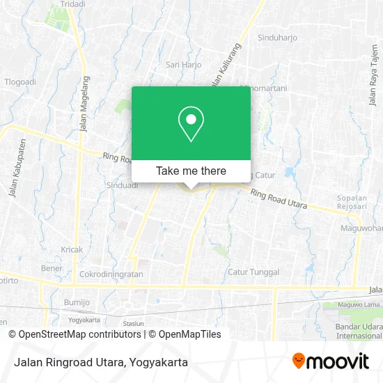 Jalan Ringroad Utara map