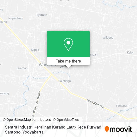 Sentra Industri Kerajinan Kerang Laut / Kece Purwadi Santoso map