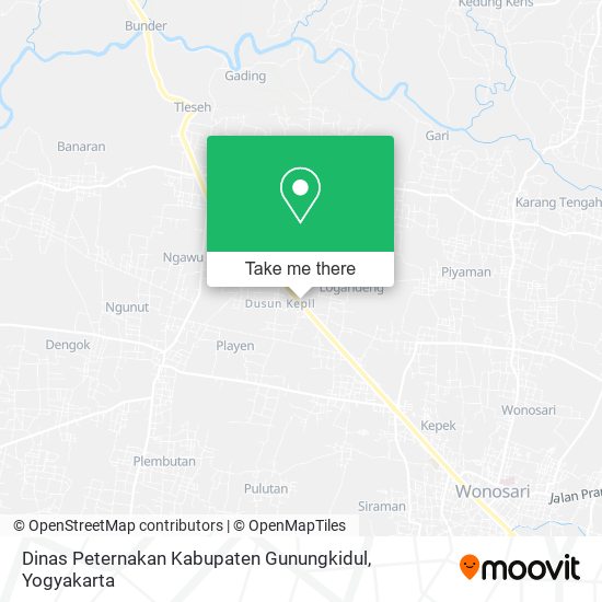 Dinas Peternakan Kabupaten Gunungkidul map
