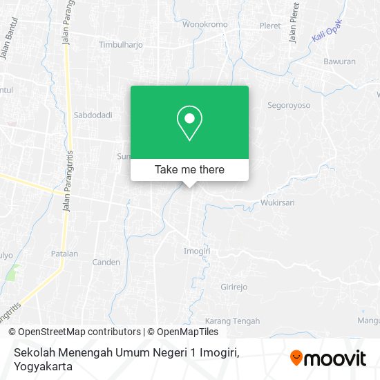 Sekolah Menengah Umum Negeri 1 Imogiri map