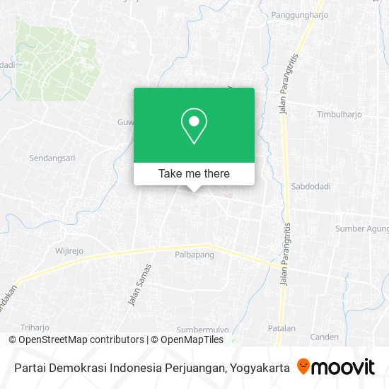 Partai Demokrasi Indonesia Perjuangan map