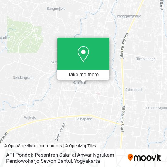 API Pondok Pesantren Salaf al Anwar Ngrukem Pendowoharjo Sewon Bantul map
