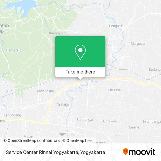 Service Center Rinnai Yogyakarta map