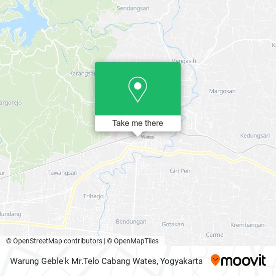 Warung Geble'k Mr.Telo Cabang Wates map