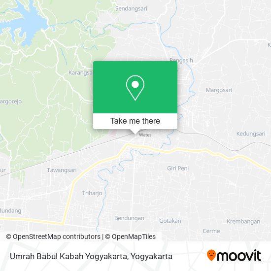 Umrah Babul Kabah Yogyakarta map