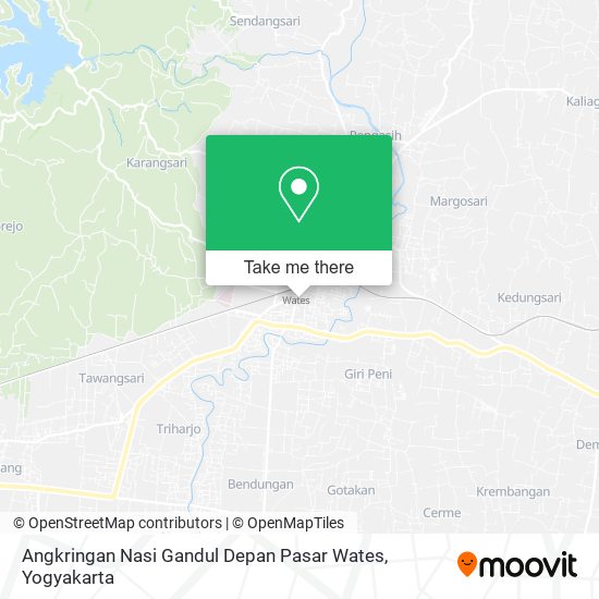 Angkringan Nasi Gandul Depan Pasar Wates map