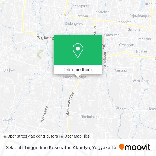 Sekolah Tinggi Ilmu Kesehatan Akbidyo map