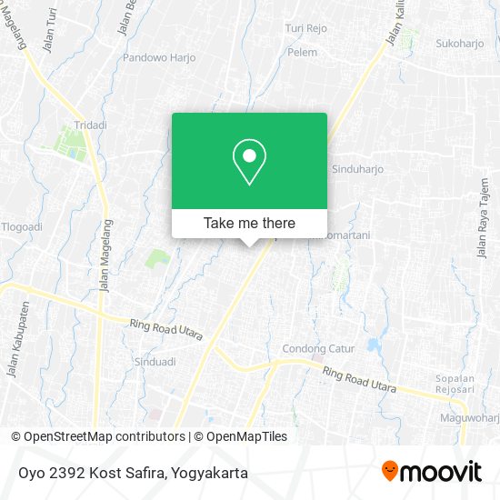 Oyo 2392 Kost Safira map