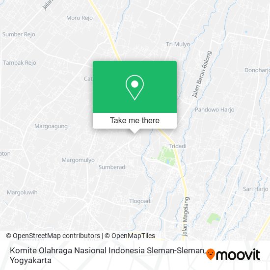 Komite Olahraga Nasional Indonesia Sleman-Sleman map