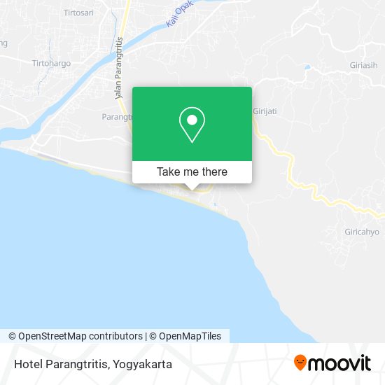 Hotel Parangtritis map