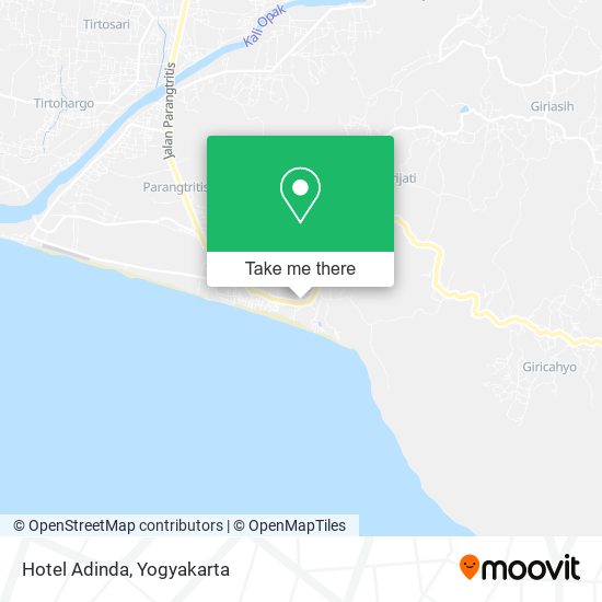 Hotel Adinda map