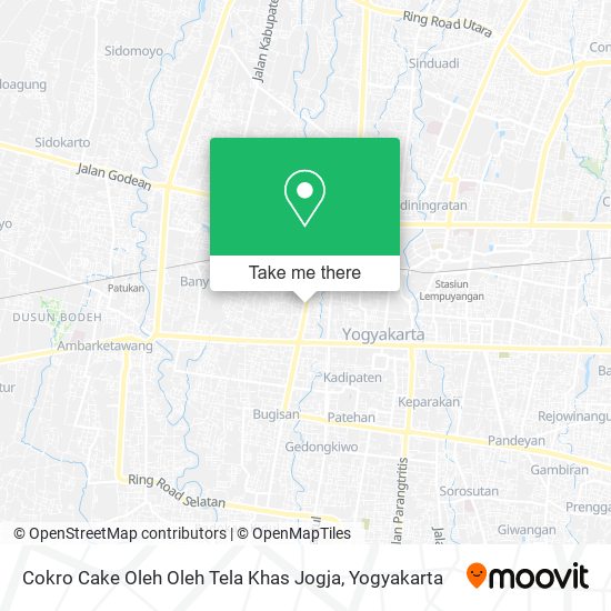 Cokro Cake Oleh Oleh Tela Khas Jogja map