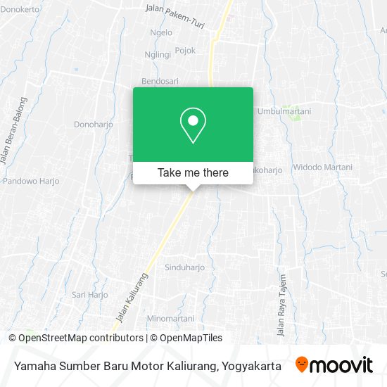 Yamaha Sumber Baru Motor Kaliurang map