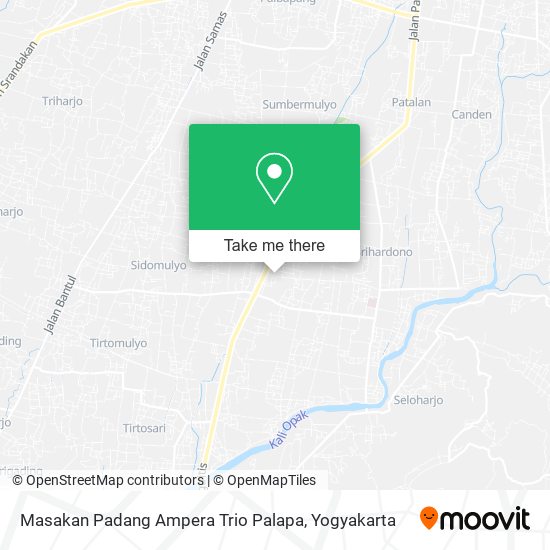 Masakan Padang Ampera Trio Palapa map
