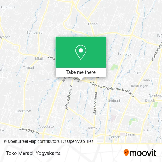 Toko Merapi map