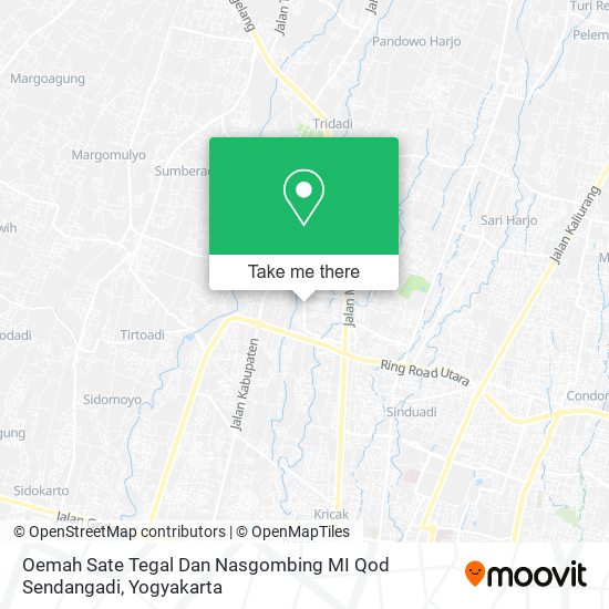 Oemah Sate Tegal Dan Nasgombing MI Qod Sendangadi map