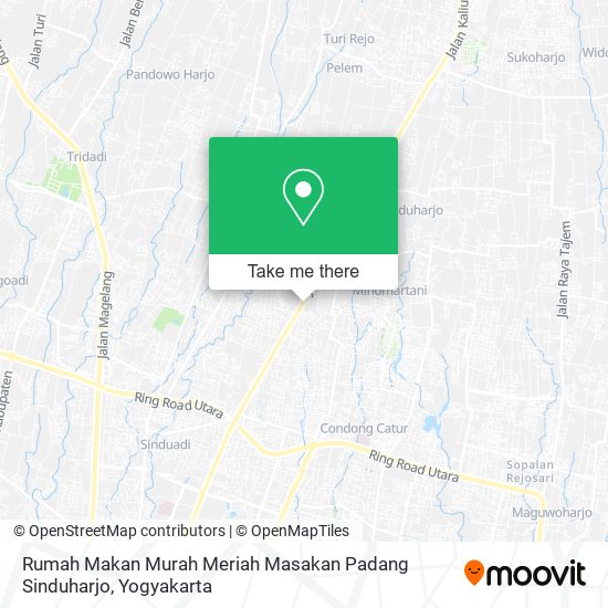 Rumah Makan Murah Meriah Masakan Padang Sinduharjo map