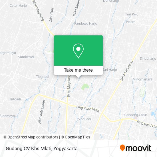 Gudang CV Khs Mlati map