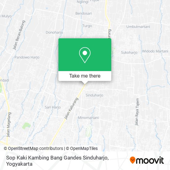 Sop Kaki Kambing Bang Gandes Sinduharjo map