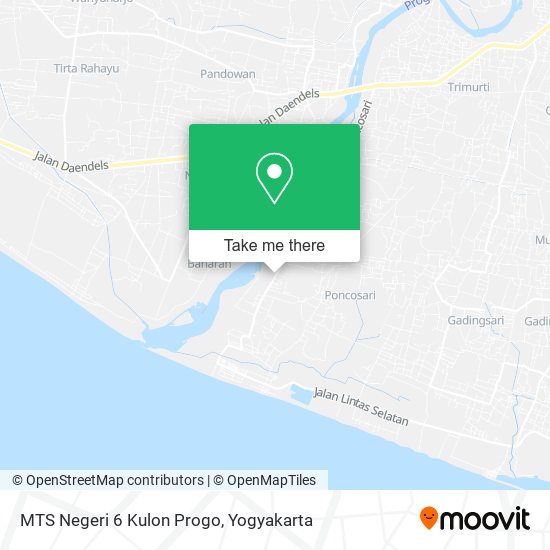 MTS Negeri 6 Kulon Progo map