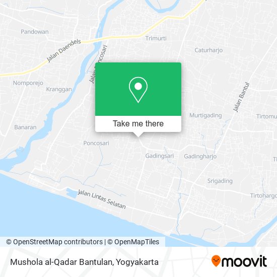 Mushola al-Qadar Bantulan map