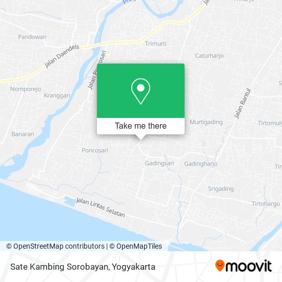 Sate Kambing Sorobayan map