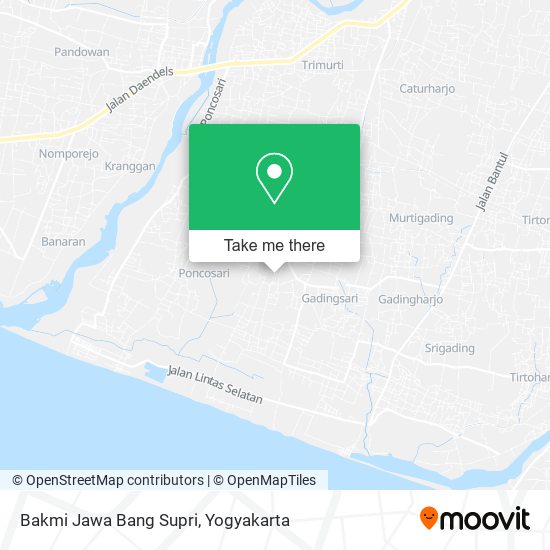 Bakmi Jawa Bang Supri map