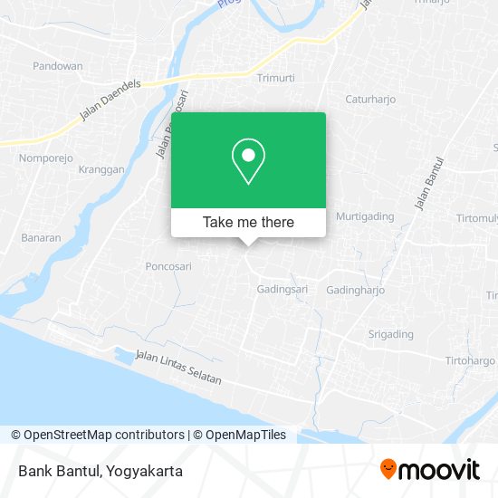 Bank Bantul map