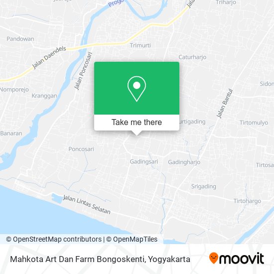 Mahkota Art Dan Farm Bongoskenti map