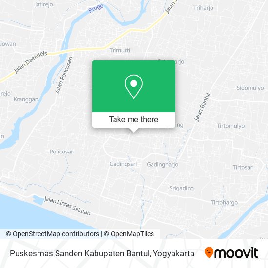 Puskesmas Sanden Kabupaten Bantul map
