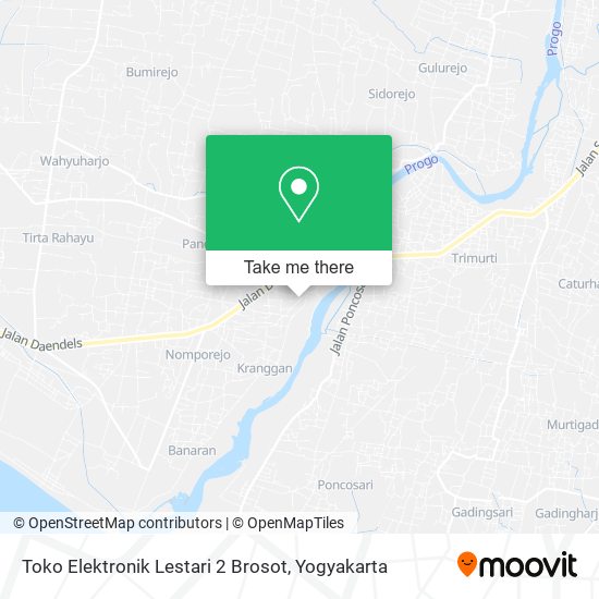 Toko Elektronik Lestari 2 Brosot map